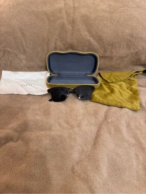 Gucci Black Sunglasses with Branded Case and Pouch